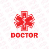 Durable Doctor Sticker for Cars and SUVs