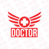 Doctor's Shield Design Sticker for Vehicles