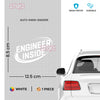 Engineer Inside Car Window Decal