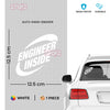 Professional Engineer Inside Vehicle Sticker