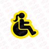 Wheelchair Hero Car Decal