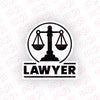 Attorney on Board Safety Decal