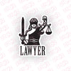 Durable Lawyer Car Decal for Safety