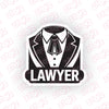 Lawyer on the Move Sticker for Cars