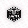 Bold Attorney Decal for Professional Cars