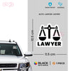 Lawyer at Work Sticker for Cars