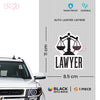 Scales of Justice Lawyer Car Sticker