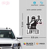 Durable Lawyer Car Decal for Safety