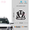 Lawyer on the Move Sticker for Cars