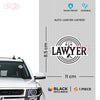 Elegant Attorney Car Window Sticker