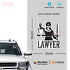 Law and Justice Car Decal for Lawyers