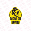 Elegant Mom on Board Sign for SUVs