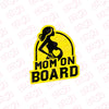 Soft-Tone Mom on Board Sticker for Families