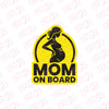 High-Visibility Mom on Board Decal for Cars