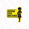 Trendy Mom on Board Sticker for Smooth Rides