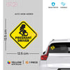 Cute Mom on Board Warning Sign Decal