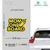 Bold Colors Mom on Board Sticker for Cars