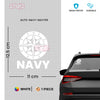 Durable Navy Emblem Decal for Cars