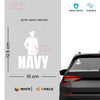 Navy Service Decal for Cars and SUVs