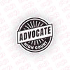 Durable Advocate Sticker for Vehicles