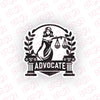 Law Advocate Car Decal for Safety