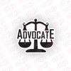 Legal Advocate Sign for Vehicle Windows