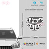 Advocate Shield Design Sticker for Cars