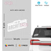 Durable Architect Design Decal for Vehicles