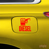 Diesel Tank Caution Notice Decal