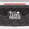 Proud Civil Engineer on Board Sticker