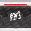 Bold Civil Engineer Car Decal