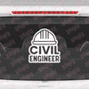 Compact Civil Engineer Car Window Sticker