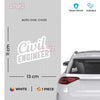 Bold Civil Engineer Car Decal