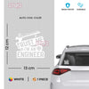 Durable Civil Engineer Vehicle Sticker