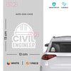 Compact Civil Engineer Car Window Sticker