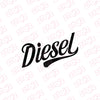 Durable Diesel Warning Sign for Cars