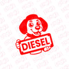 Clear Diesel Use Sticker for Vehicles