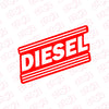 Adhesive Diesel Fuel Label for Tanks