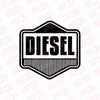 Vibrant Diesel Warning Sticker Decal