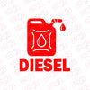 High Adhesion Diesel Use Decal