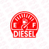 Bright and Bold Diesel Tank Sticker