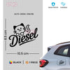 Diesel Tank Label for Vehicle Safety