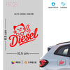 Diesel Tank Label for Vehicle Safety