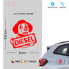 Clear Diesel Use Sticker for Vehicles