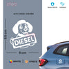 Clear Diesel Use Sticker for Vehicles