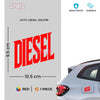 Diesel Reminder Label for Fuel Tanks