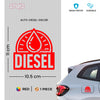 Stylish Diesel Sticker for Cars & Bikes