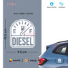 Premium Diesel Use Decal for Vehicles