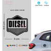 Vibrant Diesel Warning Sticker Decal