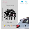 Bright and Bold Diesel Tank Sticker